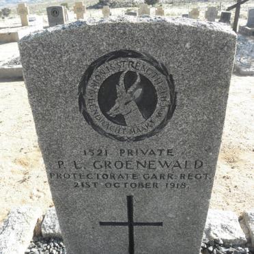GROENEWALD P.L. -1918