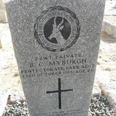 MYBURGH B.C. -1918
