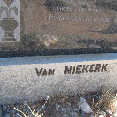 NIEKERK Hester Adriana Aletta, van nee SMIT 1871-1958