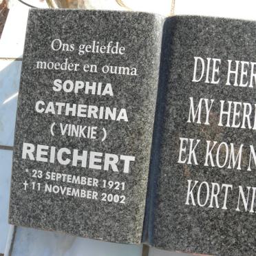 REICHERT Sophia Catherina 1921-2002
