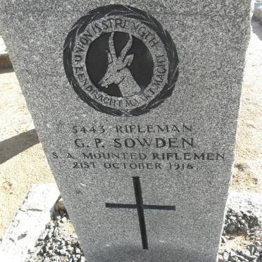 SOWDEN G.P. -1918