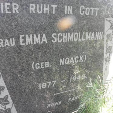 SCHMOLLMANN Emma nee NOACK 1877-1949
