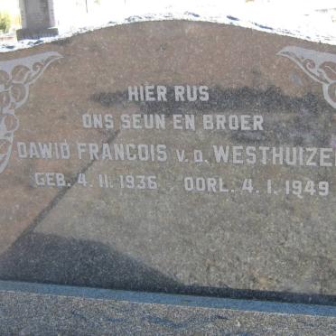 WESTHUIZEN Dawid Francois, v.d. 1936-1949