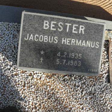 BESTER Jacobus Hermanus 1935-1983