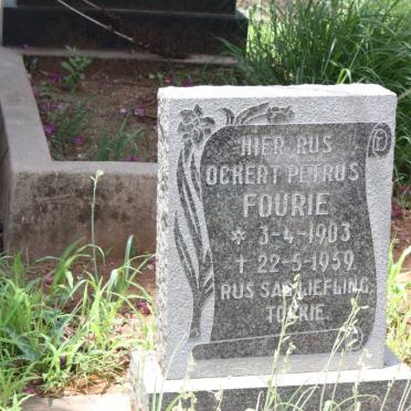 FOURIE Ockert Petrus 1903-1959