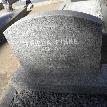 FINKE Frieda nee GEY 1894-1992