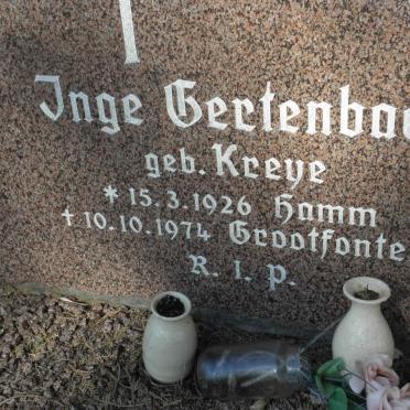 GERTENBACH Inge nee KREYE 1926-1974