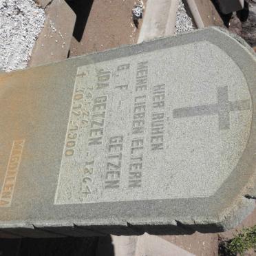 GETZEN G.F. -1900 &amp; J.D.A. 1864-1926
