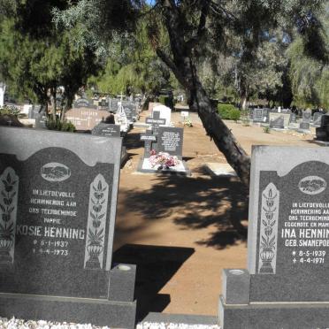 HENNING Kosie 1937-1973 &amp; Ina SWANEPOEL 1939-1971