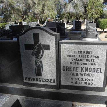 KNODEL Grete nee WENDT 1910-1969