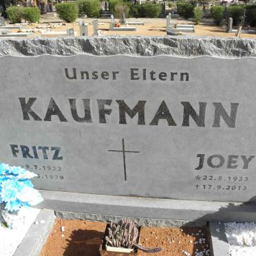 KAUFMANN Fritz 1922-1979 &amp; Joey 1933-2013