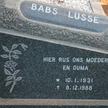 LÜSSE Babs 1931-1988