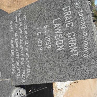 LAWSON Craig Grant 1959-1973
