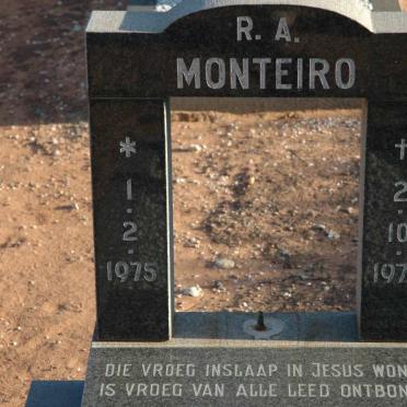 MONTEIRO R.A. 1975-1979