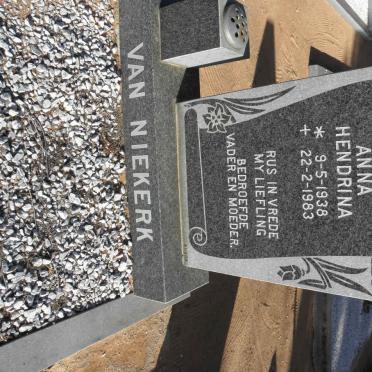 NIEKERK Anna Hendrina, van 1938-1983