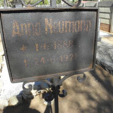 NEUMANN Anna 1888-1921