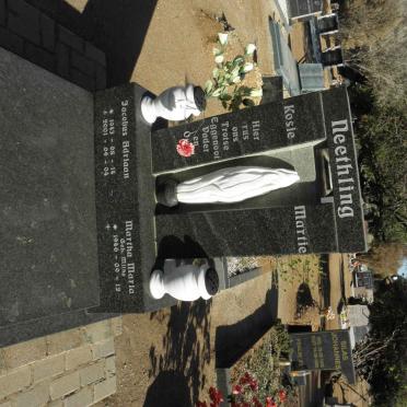 NEETHLING Jacobus Adriaan 1943-2001 &amp; Martha Maria MILHO 1946-