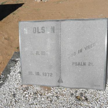 OLSEN H. 19??-1972
