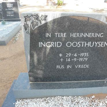 OOSTHUYSEN Ingrid 1935-1979