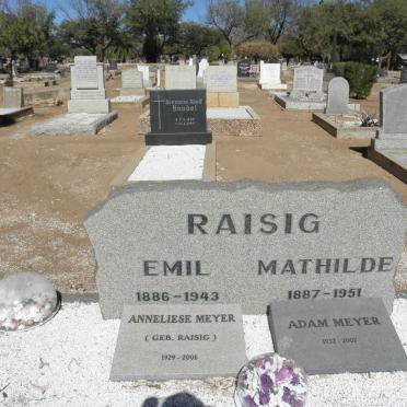 RAISIG Emil 1886-1943 &amp; Mathilde 1887-1951