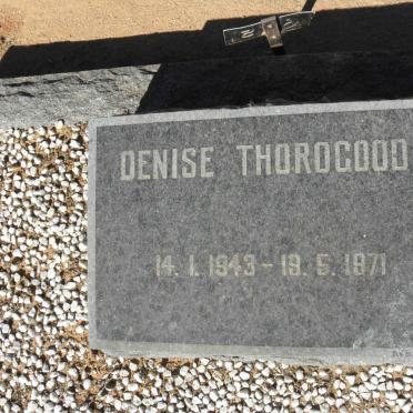 THOROGOOD Denise 1943-1971