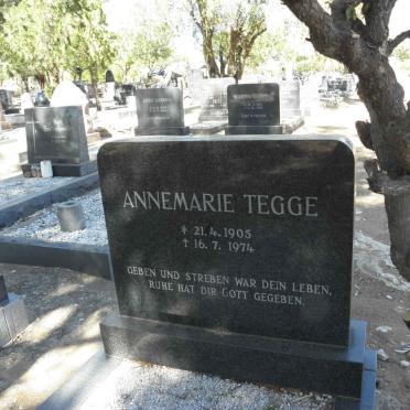 TEGGE Annemarie 1905-1974