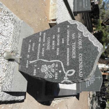 TONDER Jacobus Coenraad, van 1954-1965