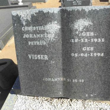 VISSER Christiaan Johannes Petrus 1931-1994