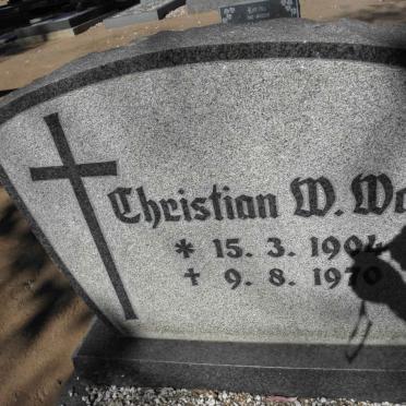 WAHL Christian W. 1904-1970