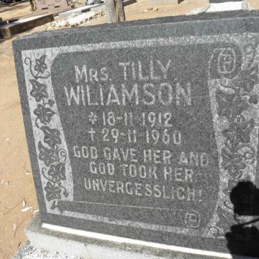 WILIAMSON Tilly 1912-1960