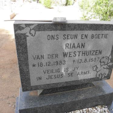 WESTHUIZEN Riaan, van der 1983-1987