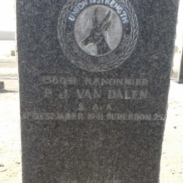 DALEN P.J., van -1941