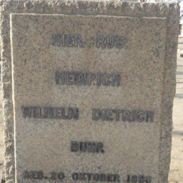 BUHR Heinrich Wilhelm Dietrich 1880-1960