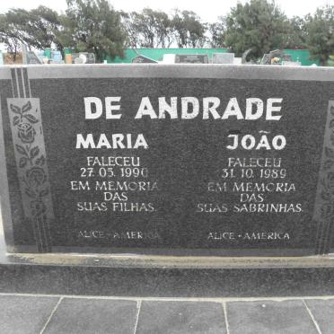 ANDRADE Joao, de -1989 &amp; Maria -1990
