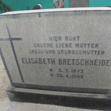 BRETSCHNEIDER Elisabeth 1873-1965