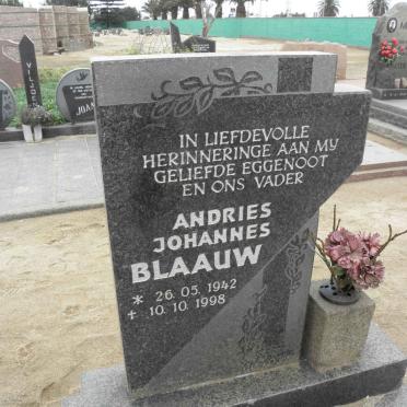 BLAAUW Andries Johannes 1942-1998