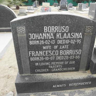 BORRUSO Francesco 1907-1986 &amp; Johanna Klaasina 1913-1995 