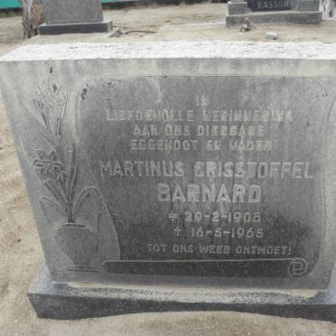 BARNARD Martinus Christoffel 1908-1965
