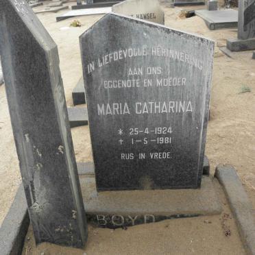 BOYD Maria Catharina 1924-1981