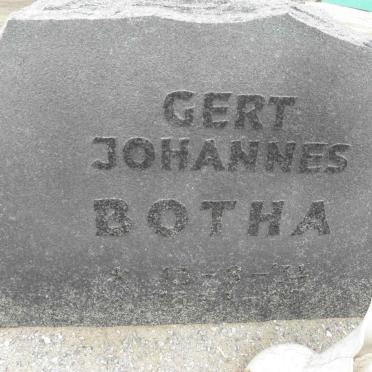 BOTHA Gert Johannes 1934-1995