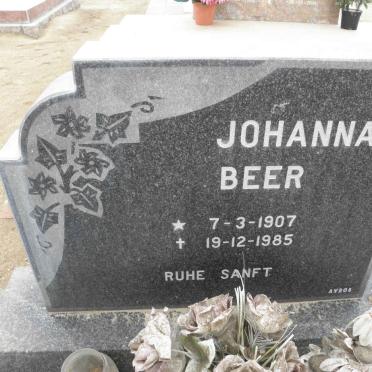 BEER Johanna 1907-1985