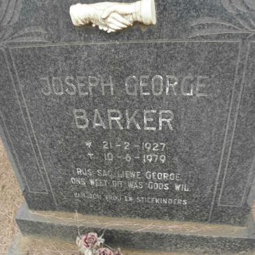 BARKER Joseph George 1927-1979