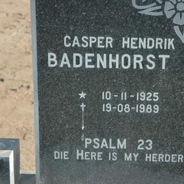 BADENHORST Casper Hendrik 1925-1989 &amp; Maria Magdalena 1929-2003