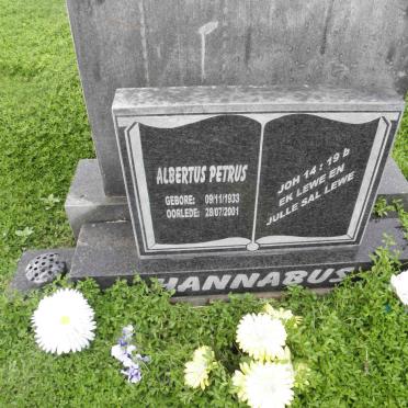 HANNABUS Albertus Petrus 1933-2001
