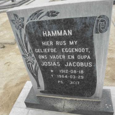 HAMMAN Josias Jacobus 1912-1984