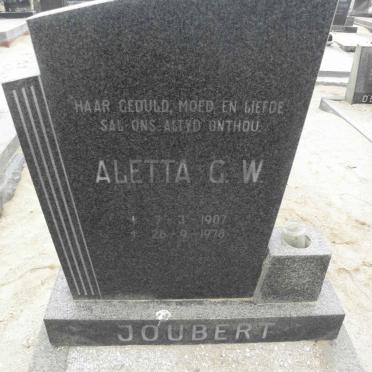 JOUBERT Aletta G.W. 1907-1978