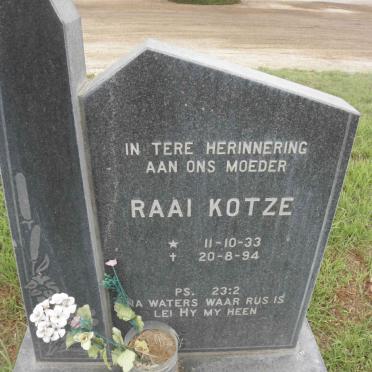 KOTZE Raai 1933-1994