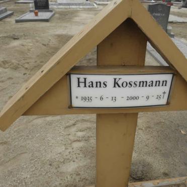KOSSMANN Hans 1935-2000