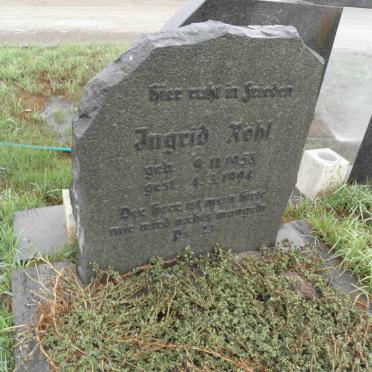 KŐHL Ingrid 1938-1994