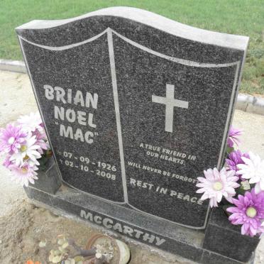 MCCARTHY Brian Noel 1926-2008